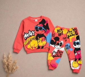 Бебешки ватиран комплект ,,Mickey woops''