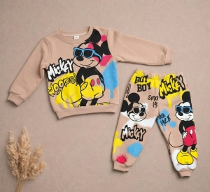 Бебешки ватиран комплект ,,Mickey woops''