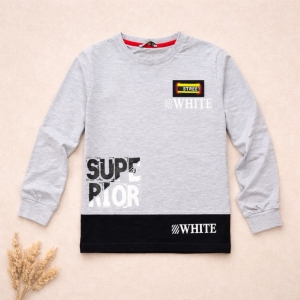 Детска блузка с дълъг ръкар ''White''